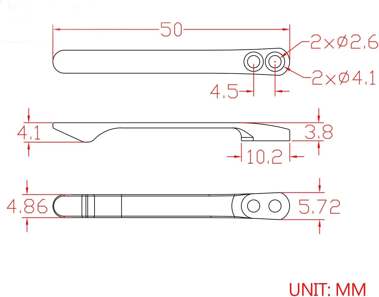 Titanium Pocket Clip With 6PCS Titanium Screws T001C 8 Titanium Pocket Clip With 6PCS Titanium Screws T001C - Image 6