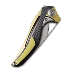 WEKNIFE ÆternA Flipper Knife Titanium Handle With Carbon Fiber (3.28" M390 Blade) 918C -WE KNIFE Sales weknife aeterna flipper knife titanium handle with carbon fiber inlay 328 m390 blade 918c 263120