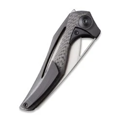 WEKNIFE ÆternA Flipper Knife Titanium Handle With Carbon Fiber Inlay (3.28" M390 Blade) 918D -WE KNIFE Sales weknife aeterna flipper knife titanium handle with carbon fiber inlay 328 m390 blade 918d 218301