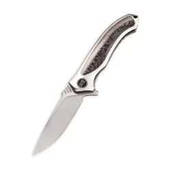 WEKNIFE Anodyne Flipper Knife Titanium Handle With Carbon Fiber Inlay (2.35" CPM S35VN Blade) 914A -WE KNIFE Sales weknife anodyne flipper knife titanium handle with carbon fiber inlay 235 cpm s35vn blade 914a 207839
