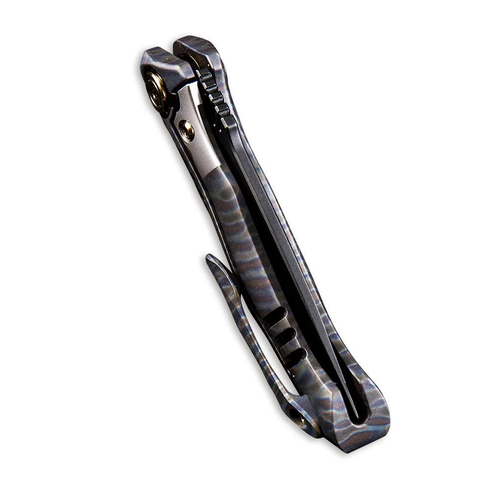 WEKNIFE Anodyne Flipper Knife Titanium Handle With Carbon Fiber Inlay (2.35" CPM S35VN Blade) 914B 9 WEKNIFE Anodyne Flipper Knife Titanium Handle With Carbon Fiber Inlay (2.35" CPM S35VN Blade) 914B - Image 7