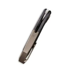 WEKNIFE Arrakis Flipper Knife Titanium Handle With Carbon Fiber Inlay (3.45" M390 Blade) 906CF-A -WE KNIFE Sales weknife arrakis flipper knife titanium handle with carbon fiber inlay 345 m390 blade 906cf a 835003