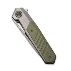 WEKNIFE Arsenal Flipper Knife Titanium Handle With G10 Integral Spacer (3.56" CPM 20CV Blade) WE20073-1 -WE KNIFE Sales weknife arsenal flipper knife titanium handle with g10 integral spacer 356 cpm 20cv blade we20073 1 690071