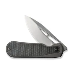 WEKNIFE Baloo Flipper Knife Titanium Handle With Micarta Inlay (3.31" CPM 20CV) WE21033-4 -WE KNIFE Sales weknife baloo flipper knife titanium handle with micarta inlay 331 cpm 20cv we21033 4 283901