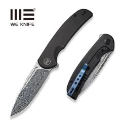 WEKNIFE Beacon Flipper Knife Titanium Handle (3.48" Damasteel Blade) WE20061B-DS1