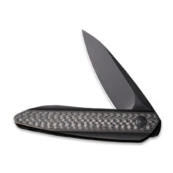WEKNIFE Black Void Opus Front Flipper Knife Titanium Handle With Carbon Fiber Inlay (2.84" CPM 20CV Blade) 2010V-1 -WE KNIFE Sales weknife black void opus front flipper knife titanium handle with carbon fiber inlay 284 cpm 20cv blade 2010v 1 317730