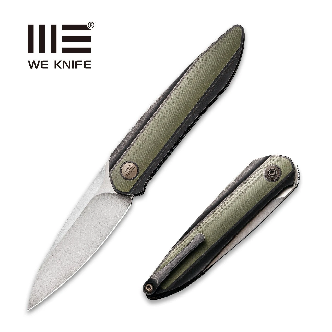 WEKNIFE Black Void Opus Front Flipper Knife Titanium Handle With G10 Inlay (2.84" CPM 20CV Blade) 2010V-2 3 WEKNIFE Black Void Opus Front Flipper Knife Titanium Handle With G10 Inlay (2.84" CPM 20CV Blade) 2010V-2