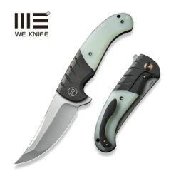 WEKNIFE Curvaceous Flipper Knife Titanium Handle With G10 Inlay (3.70" CPM 20CV Blade) WE20012-3