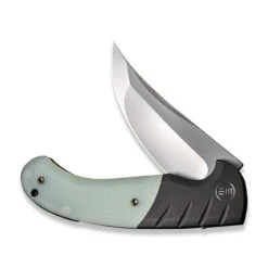 WEKNIFE Curvaceous Flipper Knife Titanium Handle With G10 Inlay (3.70" CPM 20CV Blade) WE20012-3 -WE KNIFE Sales weknife curvaceous flipper knife titanium handle with g10 inlay 370 cpm 20cv blade we20012 3 330465