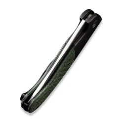 WEKNIFE Curvaceous Flipper Knife Titanium Handle With Micarta Inlay (3.70" CPM 20CV Blade) WE20012-2 -WE KNIFE Sales weknife curvaceous flipper knife titanium handle with micarta inlay 370 cpm 20cv blade we20012 2 117150