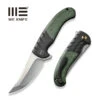 WEKNIFE Curvaceous Flipper Knife Titanium Handle With Micarta Inlay (3.70" CPM 20CV Blade) WE20012-2