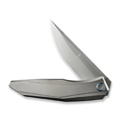 WEKNIFE Cybernetic Top Flipper Knife Titanium Handle (3.91" CPM 20CV Blade) WE22033-2 -WE KNIFE Sales weknife cybernetic top flipper knife polished bead blasted titanium handle 391 polished bead blasted cpm 20cv blade we22033 2 145722