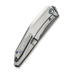 WEKNIFE Cybernetic Top Flipper Knife Titanium Handle (3.91" CPM 20CV Blade) WE22033-2 -WE KNIFE Sales weknife cybernetic top flipper knife polished bead blasted titanium handle 391 polished bead blasted cpm 20cv blade we22033 2 857081