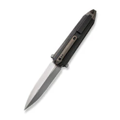 WEKNIFE Diatomic Flipper Knife Titanium Handle (3.78" CPM 20CV Blade) WE22032-3 16 WEKNIFE Diatomic Flipper Knife Titanium Handle (3.78" CPM 20CV Blade) WE22032-3 -WE KNIFE Sales weknife diatomic flipper knife black titanium handle bronze endcap 378 polished bead blasted cpm 20cv blade we22032 3 968275