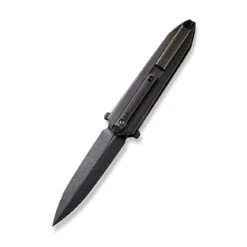 WEKNIFE Diatomic Flipper Knife Titanium Handle (3.78" CPM 20CV Blade) WE22032-1 -WE KNIFE Sales weknife diatomic flipper knife bronze black titanium handle endcap 378 black stonewashed cpm 20cv blade we22032 1 520584