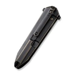 WEKNIFE Diatomic Flipper Knife Titanium Handle (3.78" CPM 20CV Blade) WE22032-1 -WE KNIFE Sales weknife diatomic flipper knife bronze black titanium handle endcap 378 black stonewashed cpm 20cv blade we22032 1 780354