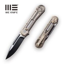 WEKNIFE Double Helix Slide Lock Knife Titanium Handle (3.3" CPM S35VN Blade) 815A