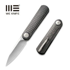 WEKNIFE Eidolon Front Flipper Knife Carbon Fiber Integral Handle (2.86" CPM 20CV Blade) WE19074A-C