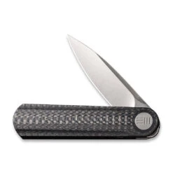 WEKNIFE Eidolon Front Flipper Knife Carbon Fiber Integral Handle (2.86" CPM 20CV Blade) WE19074A-C -WE KNIFE Sales weknife eidolon front flipper knife carbon fiber integral handle 378 cpm 20cv blade we19074a c 721933
