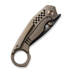 WEKNIFE Envisage Front Flipper Knife Titanium Handle (2.42" CPM 20CV Blade) WE22013-3 18 WEKNIFE Envisage Front Flipper Knife Titanium Handle (2.42" CPM 20CV Blade) WE22013-3 -WE KNIFE Sales weknife envisage front flipper knife bronze titanium handle 242 black stonewashed bevels black brushed flats cpm 20cv blade we22013 3 218703