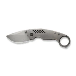WEKNIFE Envisage Front Flipper Knife Titanium Handle (2.42" CPM 20CV Blade) WE22013-1 -WE KNIFE Sales weknife envisage front flipper knife gray titanium handle 242 gray stonewashed cpm 20cv blade we22013 1 454382