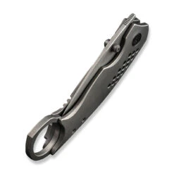 WEKNIFE Envisage Front Flipper Knife Titanium Handle (2.42" CPM 20CV Blade) WE22013-1 -WE KNIFE Sales weknife envisage front flipper knife gray titanium handle 242 gray stonewashed cpm 20cv blade we22013 1 936011