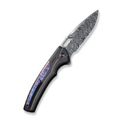 Front Page -WE KNIFE Sales weknife exciton flipper button lock knife black titanium handle with flamed titanium integral spacer 368 heimskringla damasteel blade we22038a ds1 411869