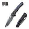 WEKNIFE Exciton Flipper & Button Lock Knife Titanium Handle With Flamed Titanium Integral Spacer (3.68" Damasteel Blade) WE22038A-DS1 -WE KNIFE Sales weknife exciton flipper button lock knife black titanium handle with flamed titanium integral spacer 368 heimskringla damasteel blade we22038a ds1 438493