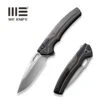 WEKNIFE Exciton Flipper & Button Lock Knife Titanium Handle With Carbon Fiber Integral Spacer (3.68" CPM 20CV Blade) WE22038A-1 -WE KNIFE Sales weknife exciton flipper button lock knife black titanium handle with twill carbon fiber integral spacer 368 silver bead blasted cpm 20cv blade we22038a 1 967363