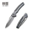 WEKNIFE Exciton Flipper & Button Lock Knife Titanium Handle With Carbon Fiber Integral Spacer (3.68" CPM 20CV Blade) WE22038A-3 -WE KNIFE Sales weknife exciton flipper button lock knife gray titanium handle with twill carbon fiber integral spacer 368 silver bead blasted cpm 20cv blade we22038a 3 511143