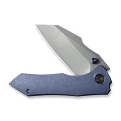 WEKNIFE High-Fin Thumb Stud Knife Titanium Handle (2.98" CPM 20CV Blade) WE22005-3 -WE KNIFE Sales weknife high fin thumb stud knife titanium handle 298 cpm 20cv blade we22005 3 233841