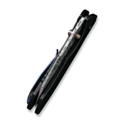 WEKNIFE High-Fin Thumb Stud Knife Titanium Handle (2.98" Damasteel Blade) WE22005-DS1 -WE KNIFE Sales weknife high fin thumb stud knife titanium handle 298 damasteel blade we22005 ds1 915639