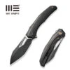 WEKNIFE Ignio Flipper & Thumb Hole Knife Black Titanium Handle (3.3" Black Stonewashed CPM 20CV Blade, Satin Flat) WE22042B-1 -WE KNIFE Sales weknife ignio flipper thumb hole knife black titanium handle 33 black stonewashed cpm 20cv blade satin flat we22042b 1 172289