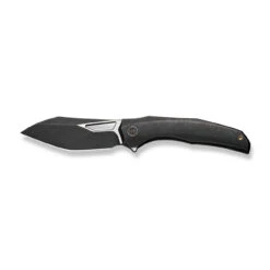 WEKNIFE Ignio Flipper & Thumb Hole Knife Black Titanium Handle (3.3" Black Stonewashed CPM 20CV Blade, Satin Flat) WE22042B-1 -WE KNIFE Sales weknife ignio flipper thumb hole knife black titanium handle 33 black stonewashed cpm 20cv blade satin flat we22042b 1 947403