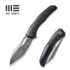 WEKNIFE Ignio Flipper & Thumb Hole Knife Black Titanium Handle (3.3" Hakkapella Damasteel Blade) WE22042B-DS1 -WE KNIFE Sales weknife ignio flipper thumb hole knife black titanium handle 33 hakkapella damasteel blade we22042b ds1 494181