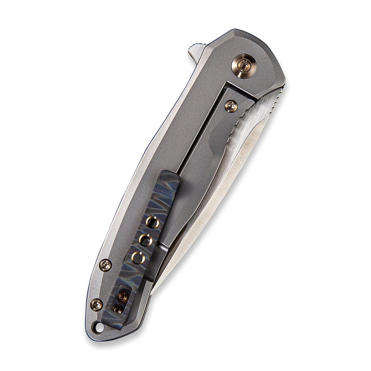 WEKNIFE Kitefin Flipper Knife Titanium Handle (3.24" CPM S35VN Blade) 2001H 8 WEKNIFE Kitefin Flipper Knife Titanium Handle (3.24" CPM S35VN Blade) 2001H - Image 6