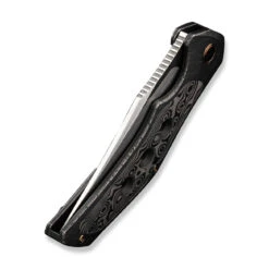 WEKNIFE Magnetron Flipper Knife Black Stonewashed With Etching Pattern Titanium Handle With Rose Carbon Fiber Inlay (3.76" Hand Rubbed Satin CPM 20CV Blade) WE18058-6 18 WEKNIFE Magnetron Flipper Knife Black Stonewashed With Etching Pattern Titanium Handle With Rose Carbon Fiber Inlay (3.76" Hand Rubbed Satin CPM 20CV Blade) WE18058-6 -WE KNIFE Sales weknife magnetron flipper knife black stonewashed with etching pattern titanium handle with rose carbon fiber inlay 376 hand rubbed satin cpm 20cv blade we18058 606048