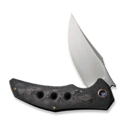 WEKNIFE Magnetron Flipper Knife Black Stonewashed With Etching Pattern Titanium Handle With Rose Carbon Fiber Inlay (3.76" Hand Rubbed Satin CPM 20CV Blade) WE18058-6 15 WEKNIFE Magnetron Flipper Knife Black Stonewashed With Etching Pattern Titanium Handle With Rose Carbon Fiber Inlay (3.76" Hand Rubbed Satin CPM 20CV Blade) WE18058-6 -WE KNIFE Sales weknife magnetron flipper knife black stonewashed with etching pattern titanium handle with rose carbon fiber inlay 376 hand rubbed satin cpm 20cv blade we18058 668360