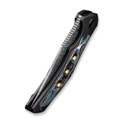 WEKNIFE Magnetron Flipper Knife Titanium Handle With Carbon Fiber Inlay (3.76" Damasteel Blade) WE18058-DS1 -WE KNIFE Sales weknife magnetron flipper knife black titanium handle with nebula fat carbon fiber inlay 376 heimskringla damasteel blade we18058 ds1 172242