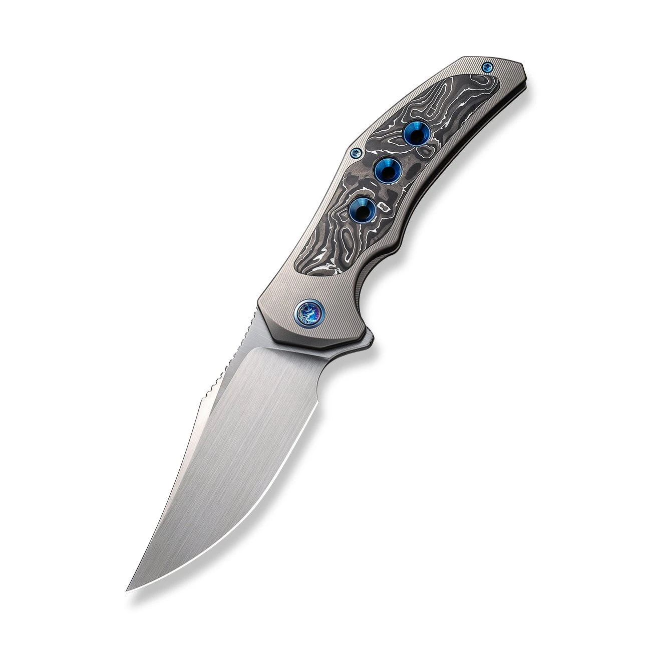 WEKNIFE Magnetron Flipper Knife Titanium Handle With Carbon Fiber Inlay (3.76" CPM 20CV Blade) WE18058-1 5 WEKNIFE Magnetron Flipper Knife Titanium Handle With Carbon Fiber Inlay (3.76" CPM 20CV Blade) WE18058-1 - Image 3