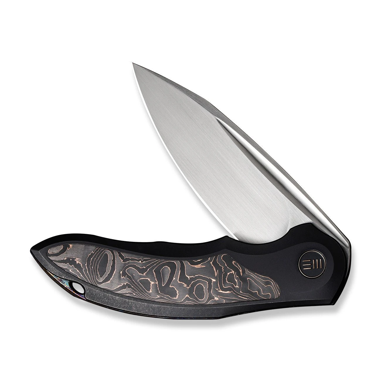 WEKNIFE Makani Flipper Knife Titanium Handle With Carbon Fiber Inlay (3.61" CPM 20CV Blade) WE21048B-1 7 WEKNIFE Makani Flipper Knife Titanium Handle With Carbon Fiber Inlay (3.61" CPM 20CV Blade) WE21048B-1 - Image 5