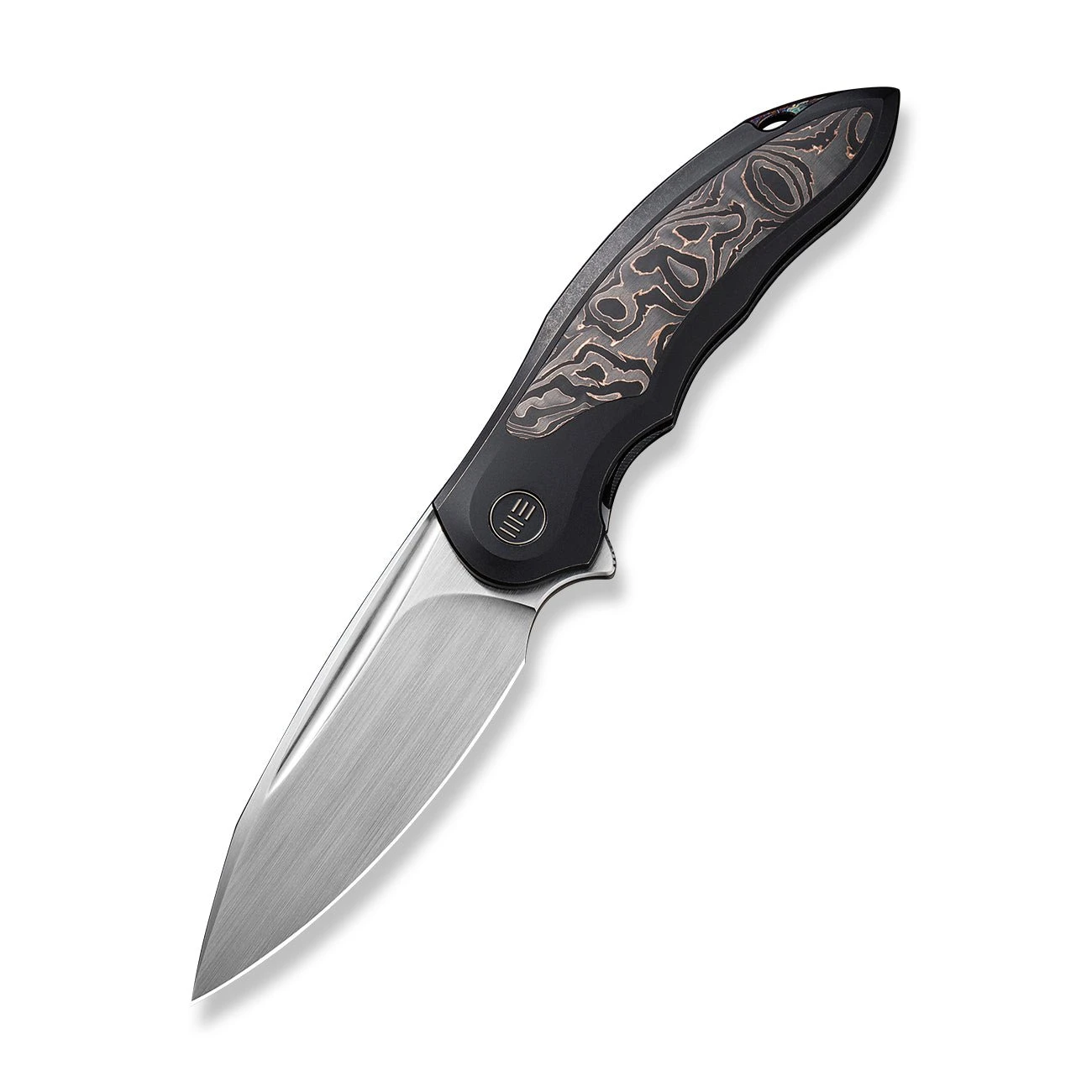 WEKNIFE Makani Flipper Knife Titanium Handle With Carbon Fiber Inlay (3.61" CPM 20CV Blade) WE21048B-1 5 WEKNIFE Makani Flipper Knife Titanium Handle With Carbon Fiber Inlay (3.61" CPM 20CV Blade) WE21048B-1 - Image 3