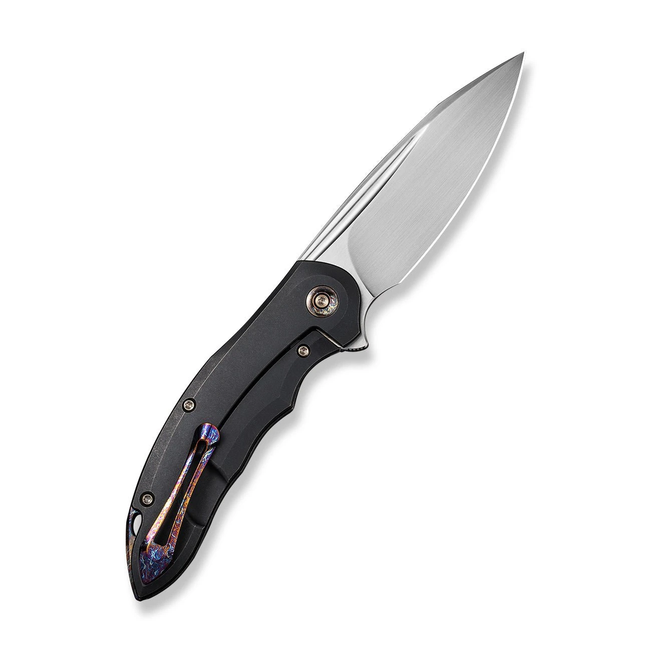 WEKNIFE Makani Flipper Knife Titanium Handle With Carbon Fiber Inlay (3.61" CPM 20CV Blade) WE21048B-1 4 WEKNIFE Makani Flipper Knife Titanium Handle With Carbon Fiber Inlay (3.61" CPM 20CV Blade) WE21048B-1 - Image 2