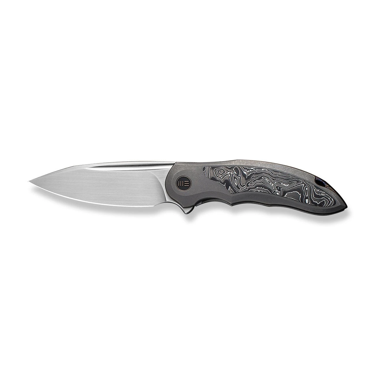 WEKNIFE Makani Flipper Knife Titanium Handle With Carbon Fiber Inlay (3.61" CPM 20CV Blade) WE21048B-2 6 WEKNIFE Makani Flipper Knife Titanium Handle With Carbon Fiber Inlay (3.61" CPM 20CV Blade) WE21048B-2 - Image 4