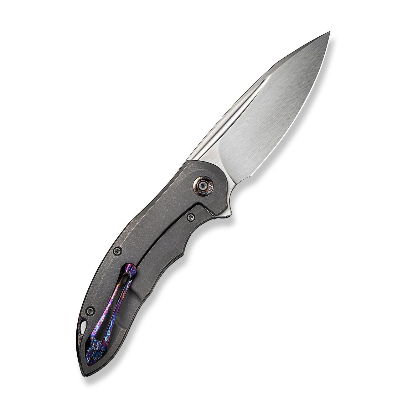 WEKNIFE Makani Flipper Knife Titanium Handle With Carbon Fiber Inlay (3.61" CPM 20CV Blade) WE21048B-2 4 WEKNIFE Makani Flipper Knife Titanium Handle With Carbon Fiber Inlay (3.61" CPM 20CV Blade) WE21048B-2 - Image 2