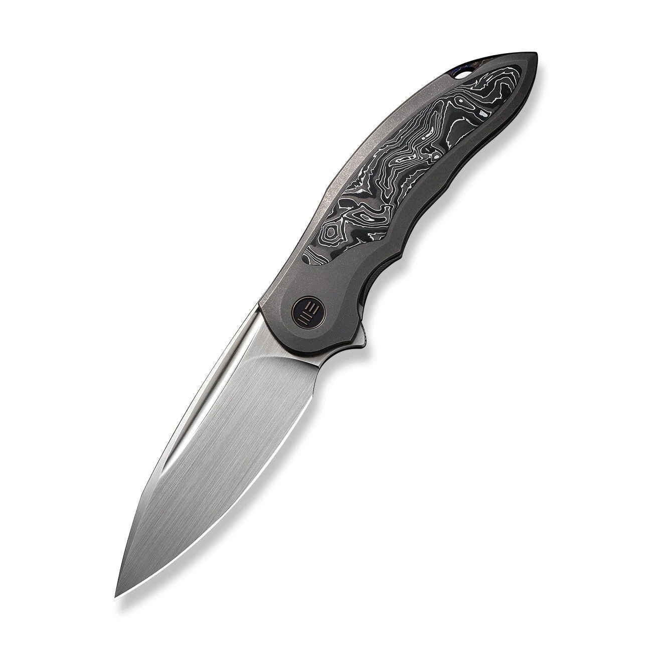 WEKNIFE Makani Flipper Knife Titanium Handle With Carbon Fiber Inlay (3.61" CPM 20CV Blade) WE21048B-2 5 WEKNIFE Makani Flipper Knife Titanium Handle With Carbon Fiber Inlay (3.61" CPM 20CV Blade) WE21048B-2 - Image 3