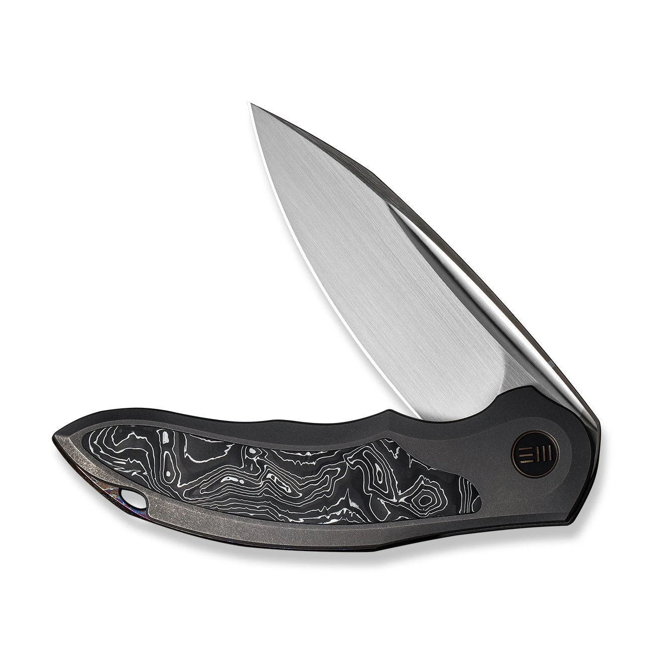 WEKNIFE Makani Flipper Knife Titanium Handle With Carbon Fiber Inlay (3.61" CPM 20CV Blade) WE21048B-2 7 WEKNIFE Makani Flipper Knife Titanium Handle With Carbon Fiber Inlay (3.61" CPM 20CV Blade) WE21048B-2 - Image 5