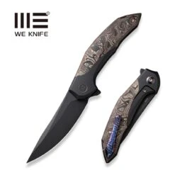 WEKNIFE Merata Flipper Knife Titanium Handle With Carbon Fiber Inlay (3.68" CPM 20CV Blade) WE22008B-1