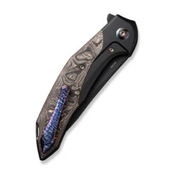 WEKNIFE Merata Flipper Knife Titanium Handle With Carbon Fiber Inlay (3.68" CPM 20CV Blade) WE22008B-1 17 WEKNIFE Merata Flipper Knife Titanium Handle With Carbon Fiber Inlay (3.68" CPM 20CV Blade) WE22008B-1 -WE KNIFE Sales weknife merata flipper knife black titanium handle with copper foil carbon fiber inlay 368 black stonewashed cpm 20cv blade we22008b 1 760308