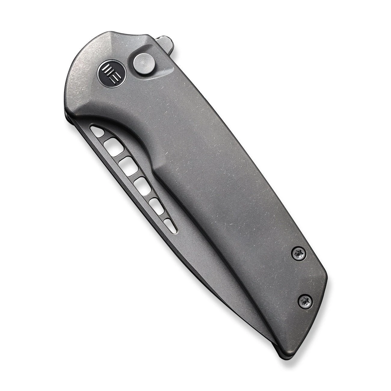 WEKNIFE Mini Malice Flipper & Button Lock Knife Titanium Handle (2.98" CPM 20CV Blade) WE054BL-2 8 WEKNIFE Mini Malice Flipper & Button Lock Knife Titanium Handle (2.98" CPM 20CV Blade) WE054BL-2 - Image 6
